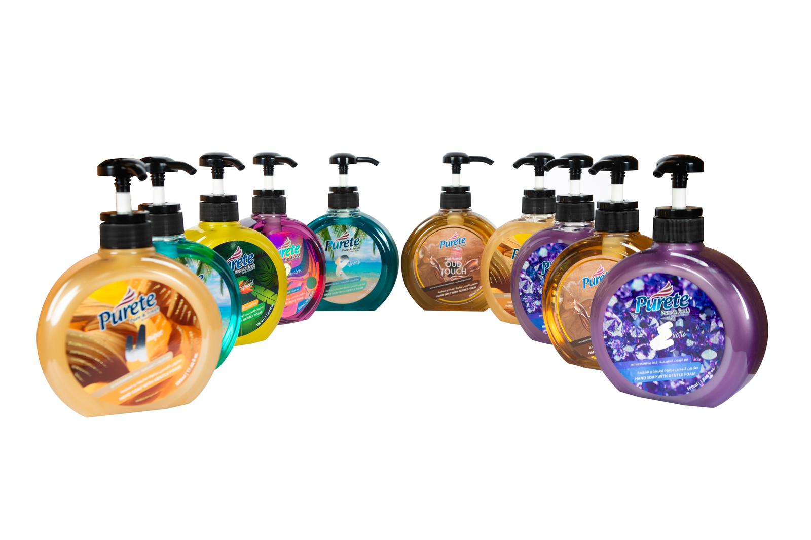 Carton of 10 pieces with 5 scents - 500 ml new