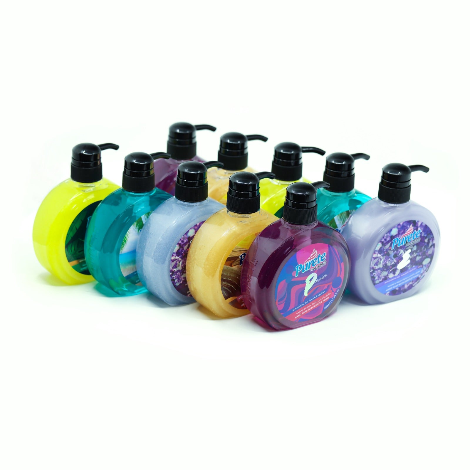 Carton of 10 pieces with 5 scents - 500 ml new