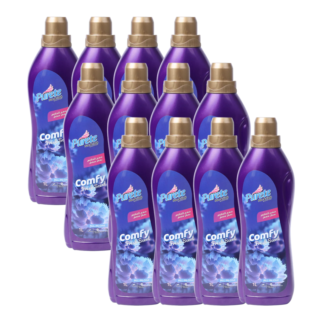 كرتون منعم للملابس بعطر منعش